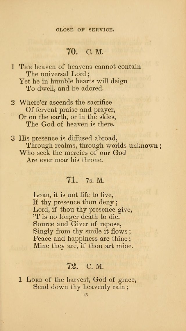 Hymns for the Church of Christ. (6th thousand) page 45