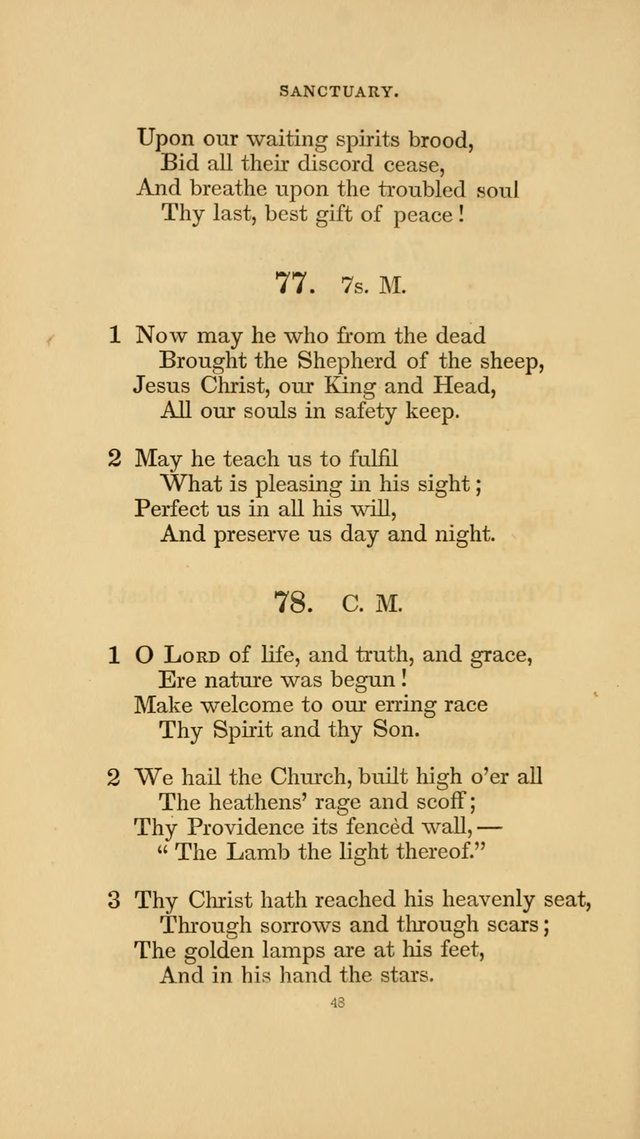 Hymns for the Church of Christ. (6th thousand) page 48