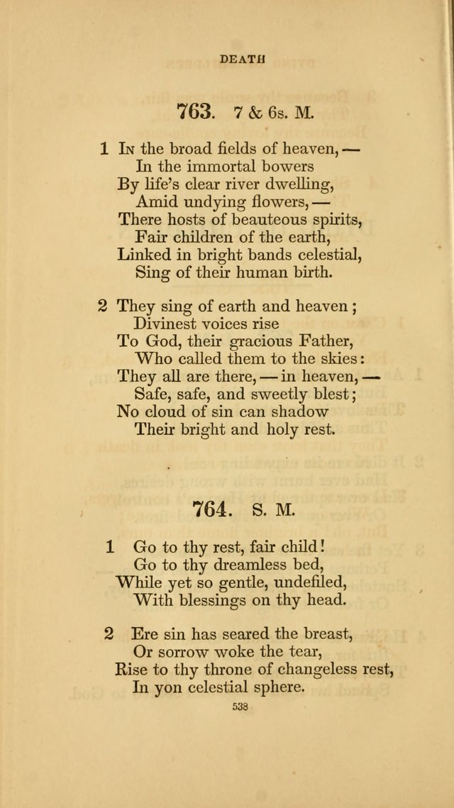 Hymns for the Church of Christ. (6th thousand) page 538