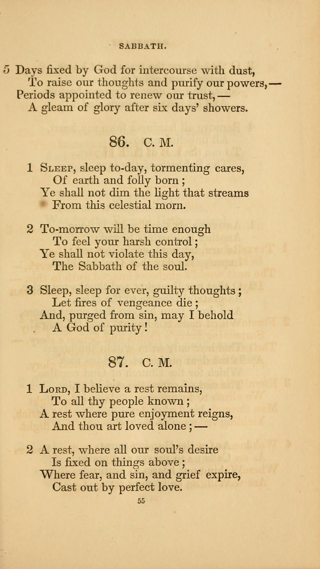 Hymns for the Church of Christ. (6th thousand) page 55