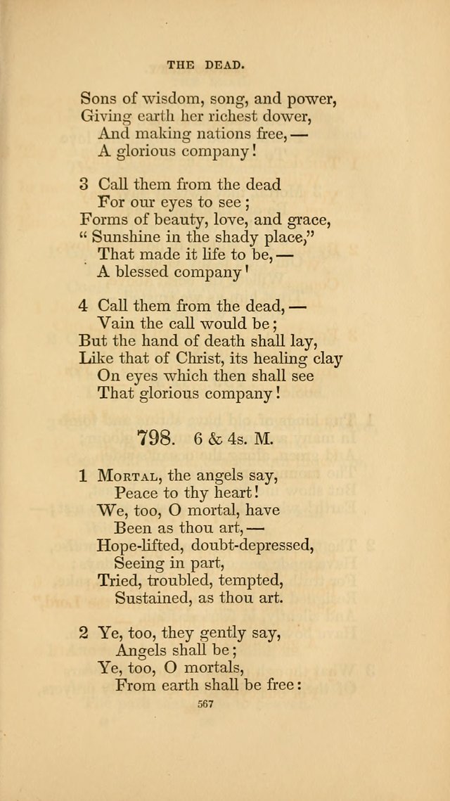 Hymns for the Church of Christ. (6th thousand) page 567