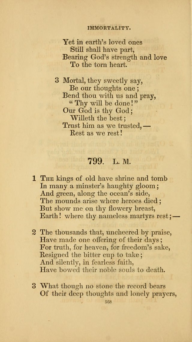 Hymns for the Church of Christ. (6th thousand) page 568