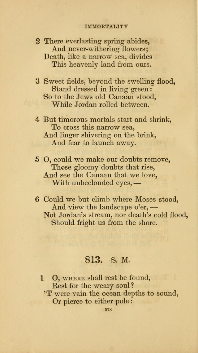 Hymns for the Church of Christ. (6th thousand) page 578