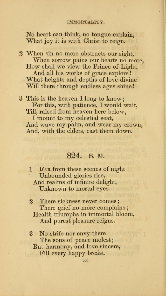 Hymns for the Church of Christ. (6th thousand) page 586