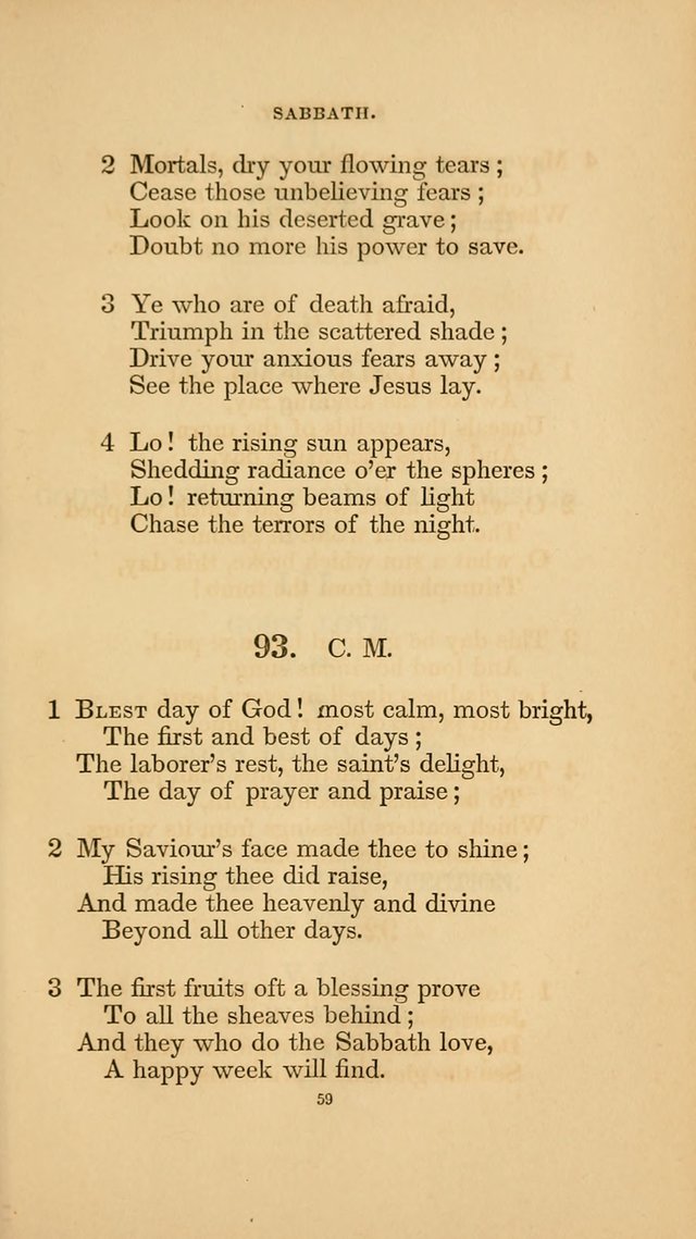 Hymns for the Church of Christ. (6th thousand) page 59