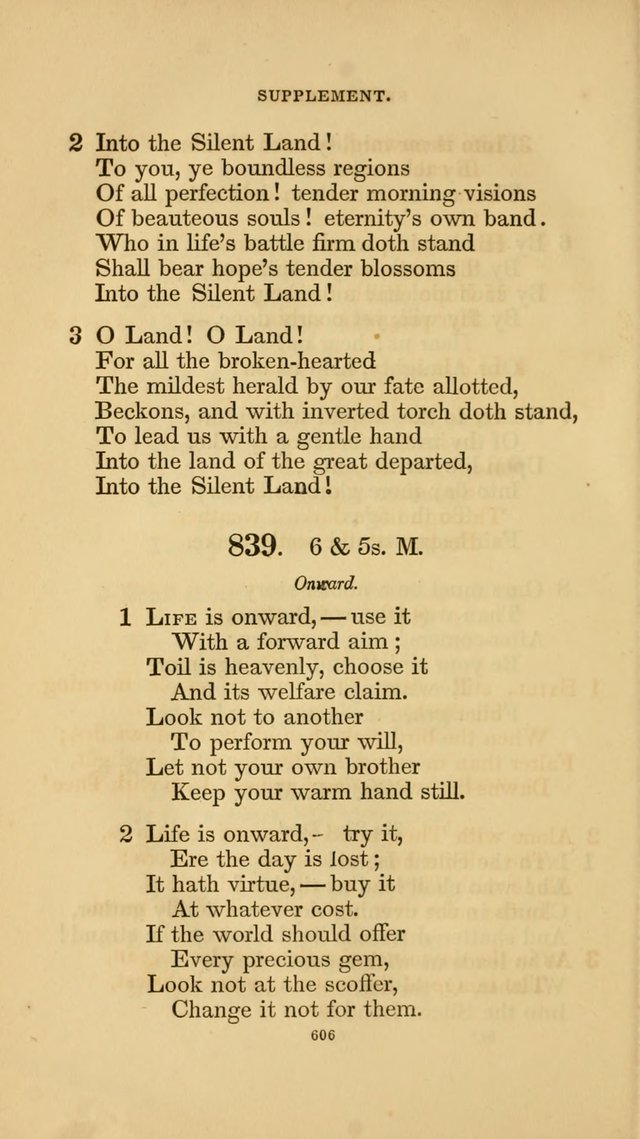 Hymns for the Church of Christ. (6th thousand) page 606