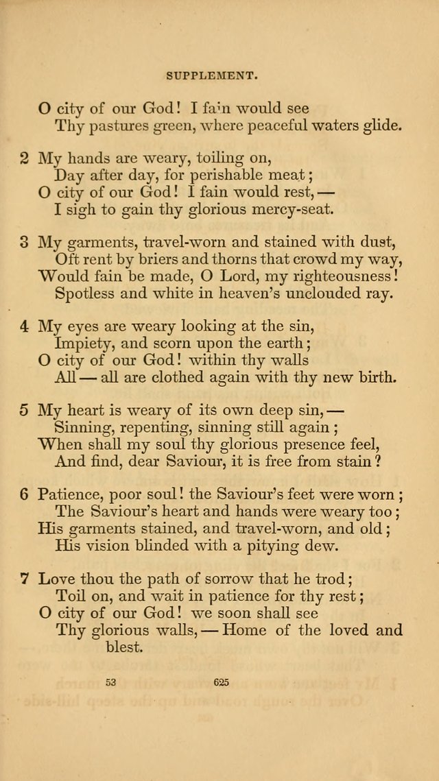 Hymns for the Church of Christ. (6th thousand) page 625