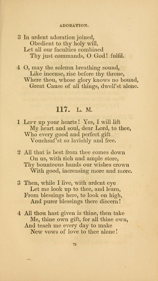 Hymns for the Church of Christ. (6th thousand) page 79