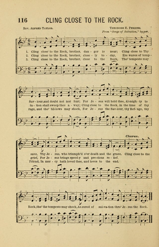 The Heavenly Choir: a collection of hymns and tunes for all occasions of worship, congregational, church, prayer, praise, choir, Sunday school, and social meeings page 116