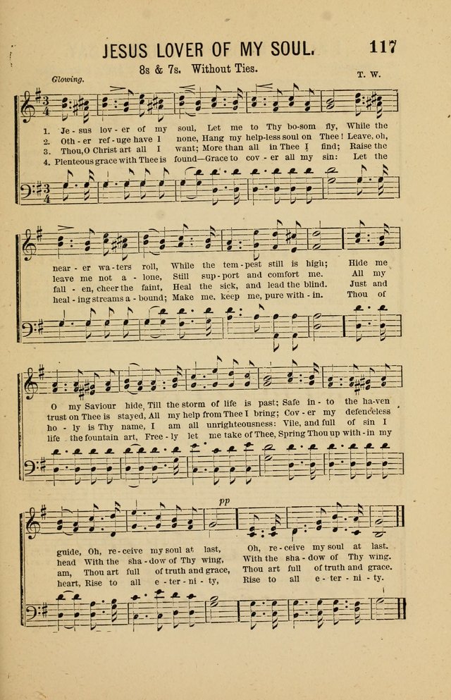 The Heavenly Choir: a collection of hymns and tunes for all occasions of worship, congregational, church, prayer, praise, choir, Sunday school, and social meeings page 117