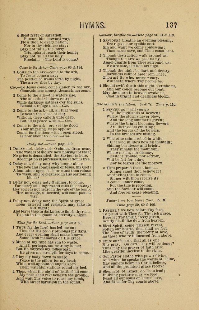 The Heavenly Choir: a collection of hymns and tunes for all occasions of worship, congregational, church, prayer, praise, choir, Sunday school, and social meeings page 137