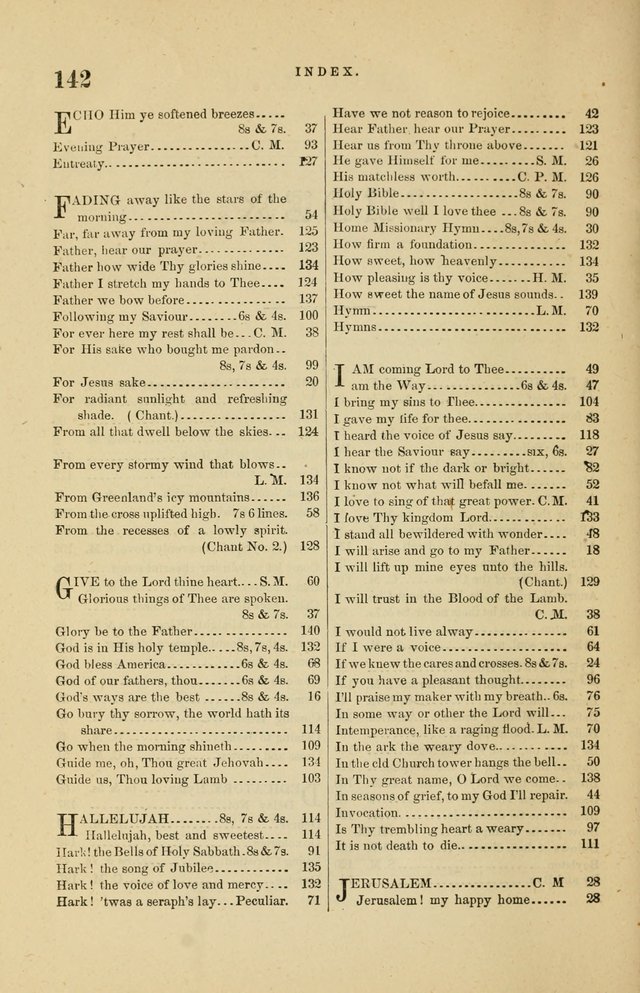 The Heavenly Choir: a collection of hymns and tunes for all occasions of worship, congregational, church, prayer, praise, choir, Sunday school, and social meeings page 142