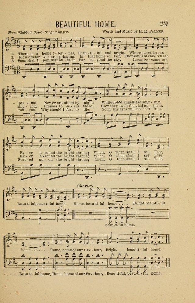 The Heavenly Choir: a collection of hymns and tunes for all occasions of worship, congregational, church, prayer, praise, choir, Sunday school, and social meeings page 29