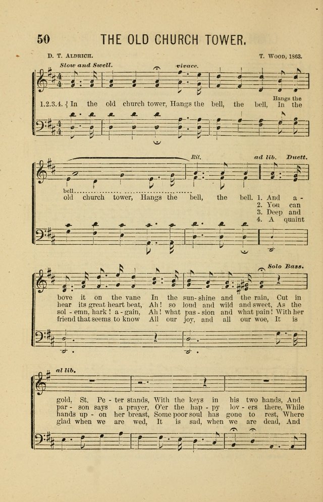 The Heavenly Choir: a collection of hymns and tunes for all occasions of worship, congregational, church, prayer, praise, choir, Sunday school, and social meeings page 50