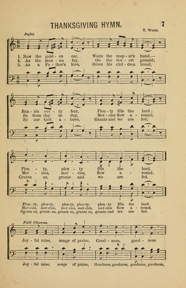 The Heavenly Choir: a collection of hymns and tunes for all occasions of worship, congregational, church, prayer, praise, choir, Sunday school, and social meeings page 7