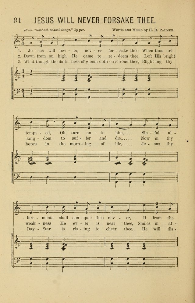 The Heavenly Choir: a collection of hymns and tunes for all occasions of worship, congregational, church, prayer, praise, choir, Sunday school, and social meeings page 94