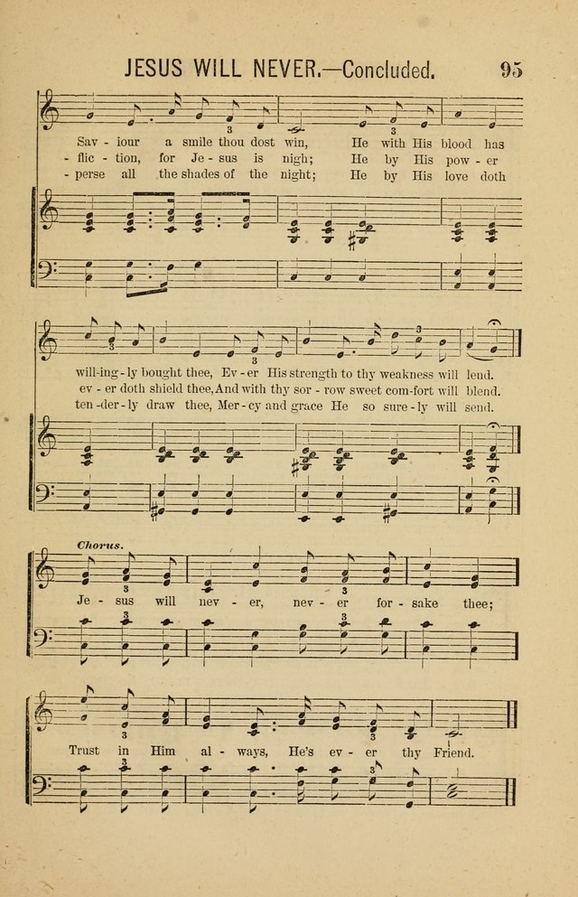 The Heavenly Choir: a collection of hymns and tunes for all occasions of worship, congregational, church, prayer, praise, choir, Sunday school, and social meeings page 95