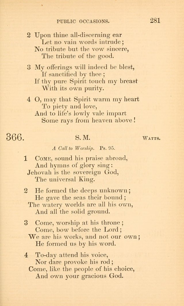 Hymns for the Christian Church, for the Use of the First Church of Christ in Boston page 306