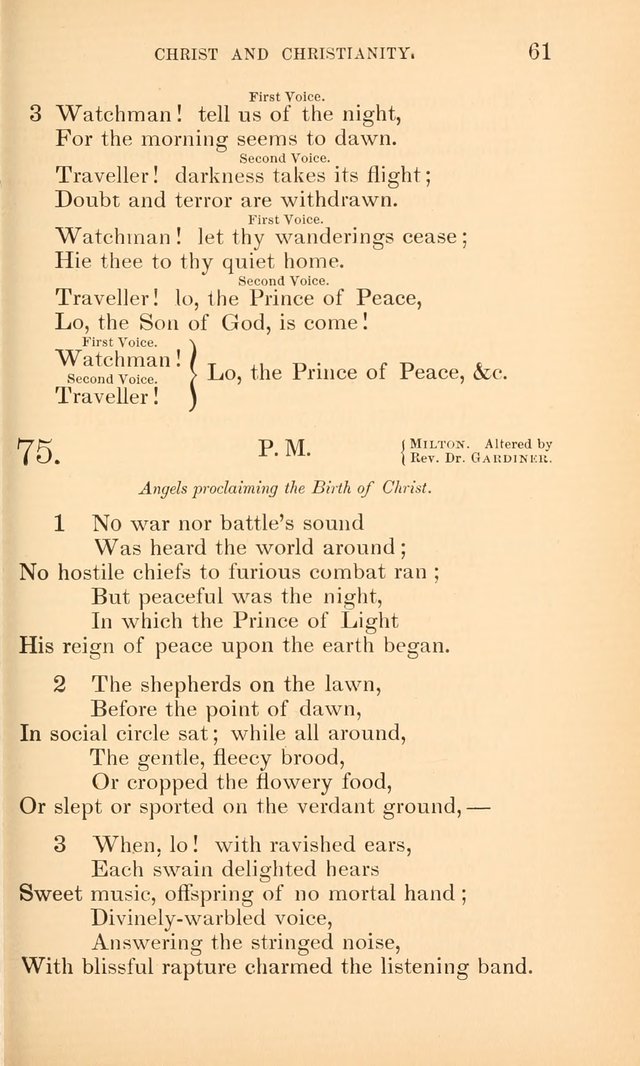 Hymns for the Christian Church, for the Use of the First Church of Christ in Boston page 86