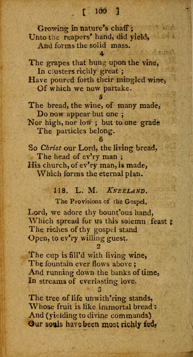 Hymns: composed by different authors, by order of the General Convention of Universalists of the New-England States and Others. Adapted to public and private devotion page 100