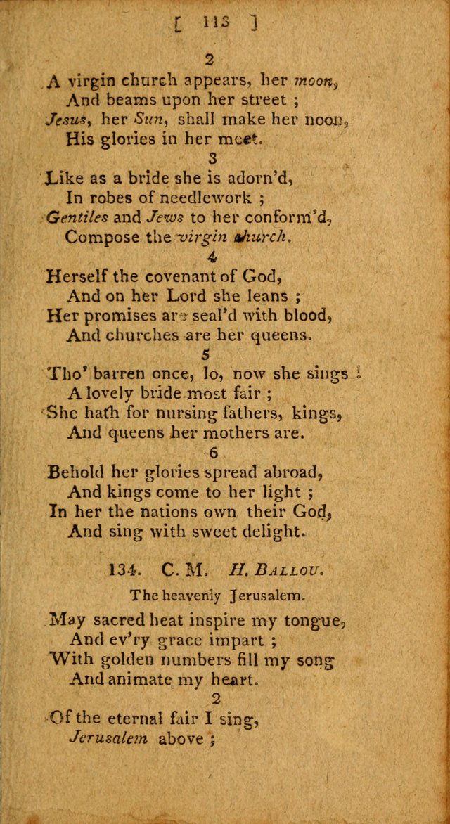 Hymns: composed by different authors, by order of the General Convention of Universalists of the New-England States and Others. Adapted to public and private devotion page 113