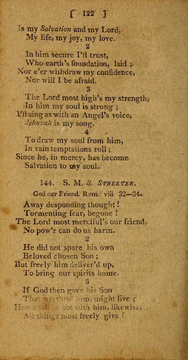 Hymns: composed by different authors, by order of the General Convention of Universalists of the New-England States and Others. Adapted to public and private devotion page 122