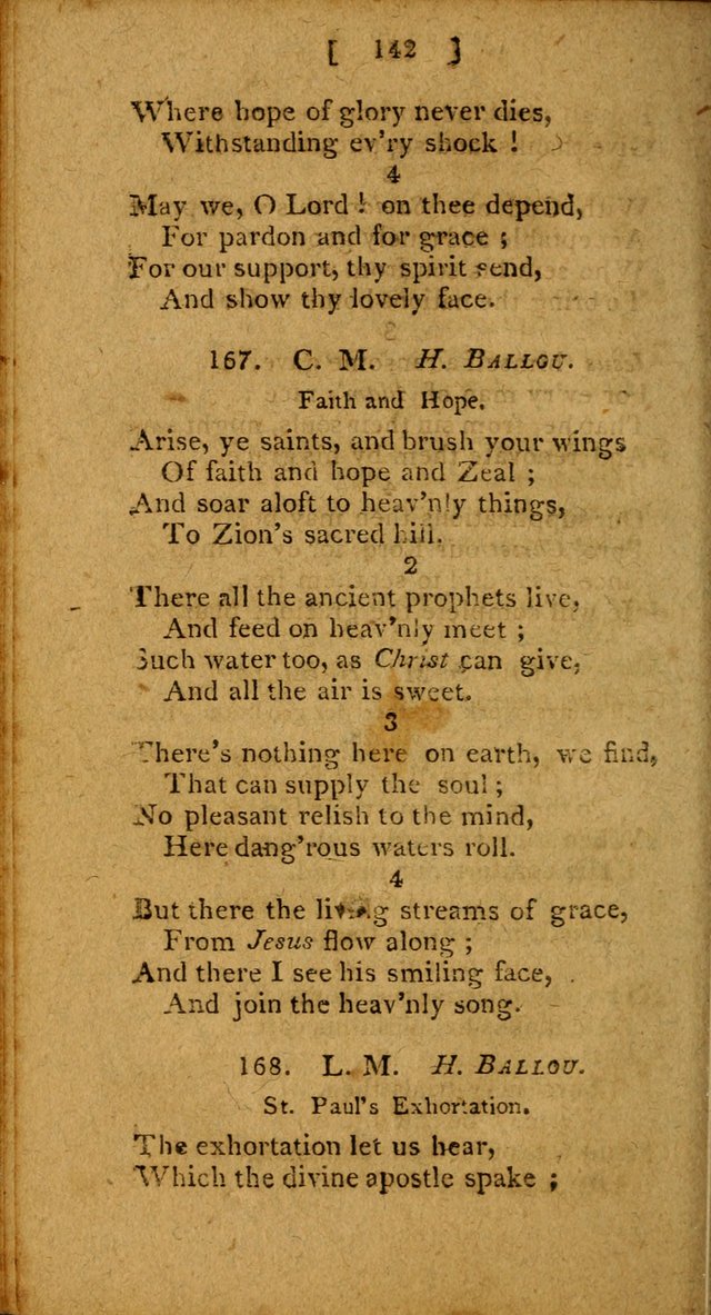 Hymns: composed by different authors, by order of the General Convention of Universalists of the New-England States and Others. Adapted to public and private devotion page 142