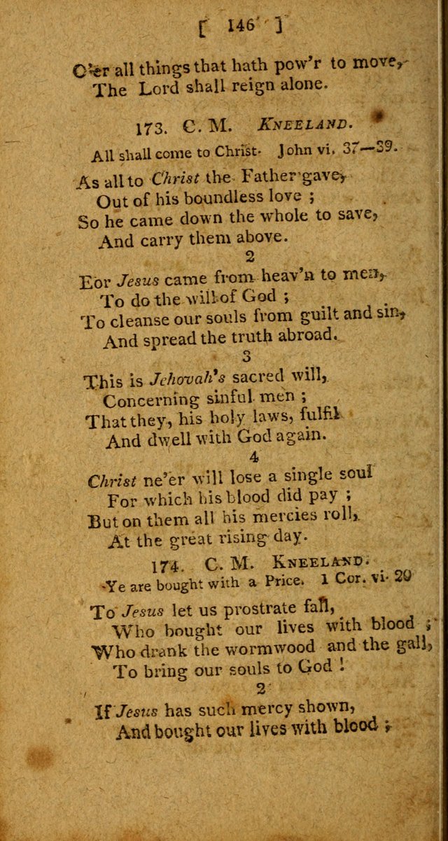 Hymns: composed by different authors, by order of the General Convention of Universalists of the New-England States and Others. Adapted to public and private devotion page 146