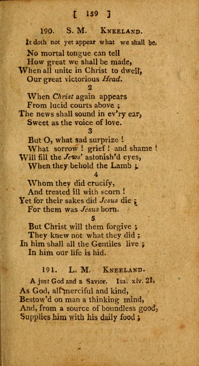 Hymns: composed by different authors, by order of the General Convention of Universalists of the New-England States and Others. Adapted to public and private devotion page 159