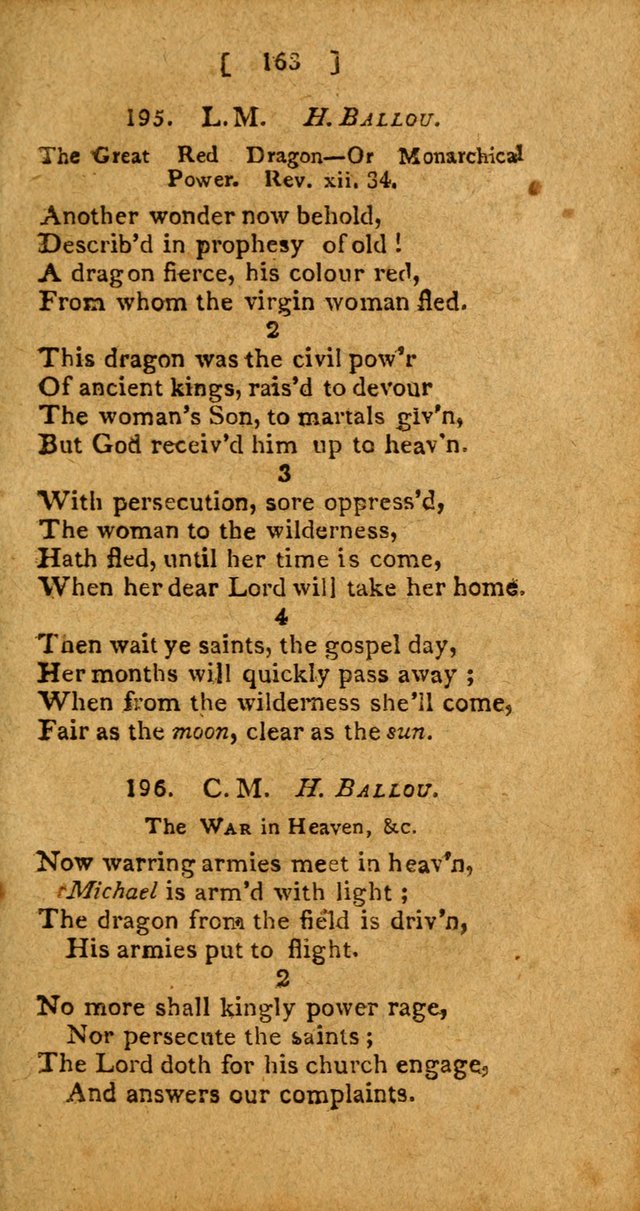 Hymns: composed by different authors, by order of the General Convention of Universalists of the New-England States and Others. Adapted to public and private devotion page 163