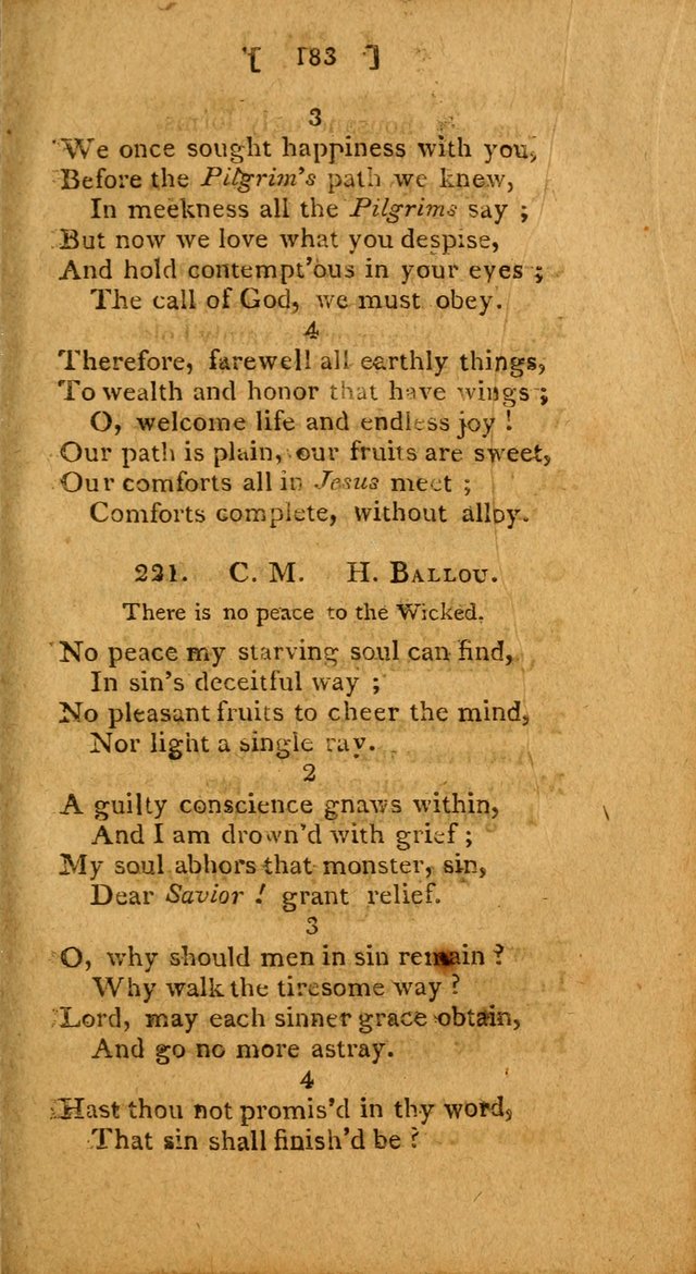 Hymns: composed by different authors, by order of the General Convention of Universalists of the New-England States and Others. Adapted to public and private devotion page 183