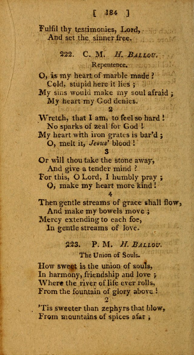 Hymns: composed by different authors, by order of the General Convention of Universalists of the New-England States and Others. Adapted to public and private devotion page 184