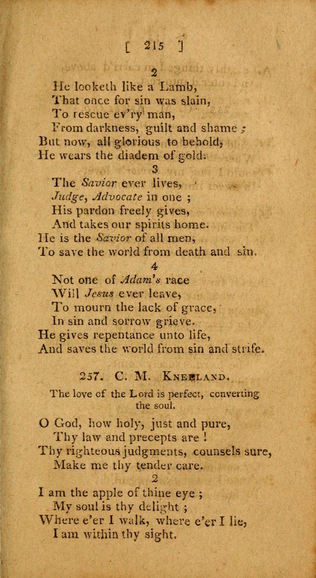 Hymns: composed by different authors, by order of the General Convention of Universalists of the New-England States and Others. Adapted to public and private devotion page 215