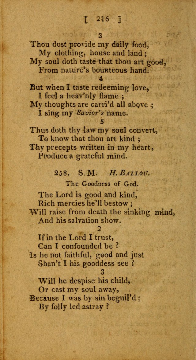 Hymns: composed by different authors, by order of the General Convention of Universalists of the New-England States and Others. Adapted to public and private devotion page 216