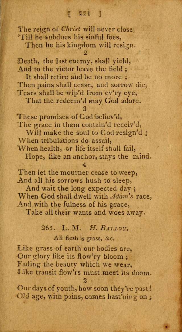 Hymns: composed by different authors, by order of the General Convention of Universalists of the New-England States and Others. Adapted to public and private devotion page 221