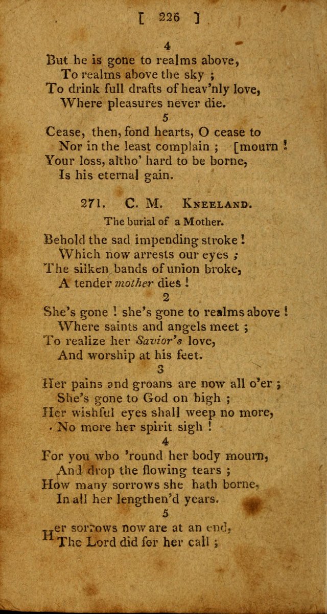 Hymns: composed by different authors, by order of the General Convention of Universalists of the New-England States and Others. Adapted to public and private devotion page 226