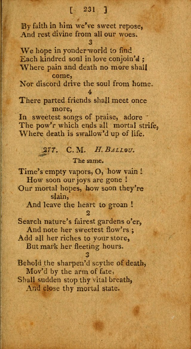 Hymns: composed by different authors, by order of the General Convention of Universalists of the New-England States and Others. Adapted to public and private devotion page 231