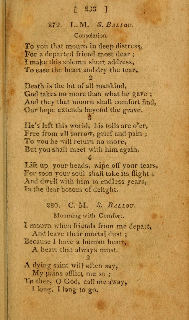 Hymns: composed by different authors, by order of the General Convention of Universalists of the New-England States and Others. Adapted to public and private devotion page 233