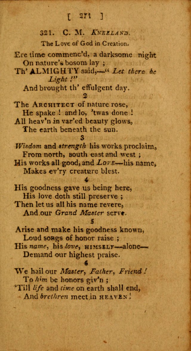 Hymns: composed by different authors, by order of the General Convention of Universalists of the New-England States and Others. Adapted to public and private devotion page 271