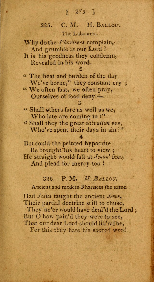 Hymns: composed by different authors, by order of the General Convention of Universalists of the New-England States and Others. Adapted to public and private devotion page 275