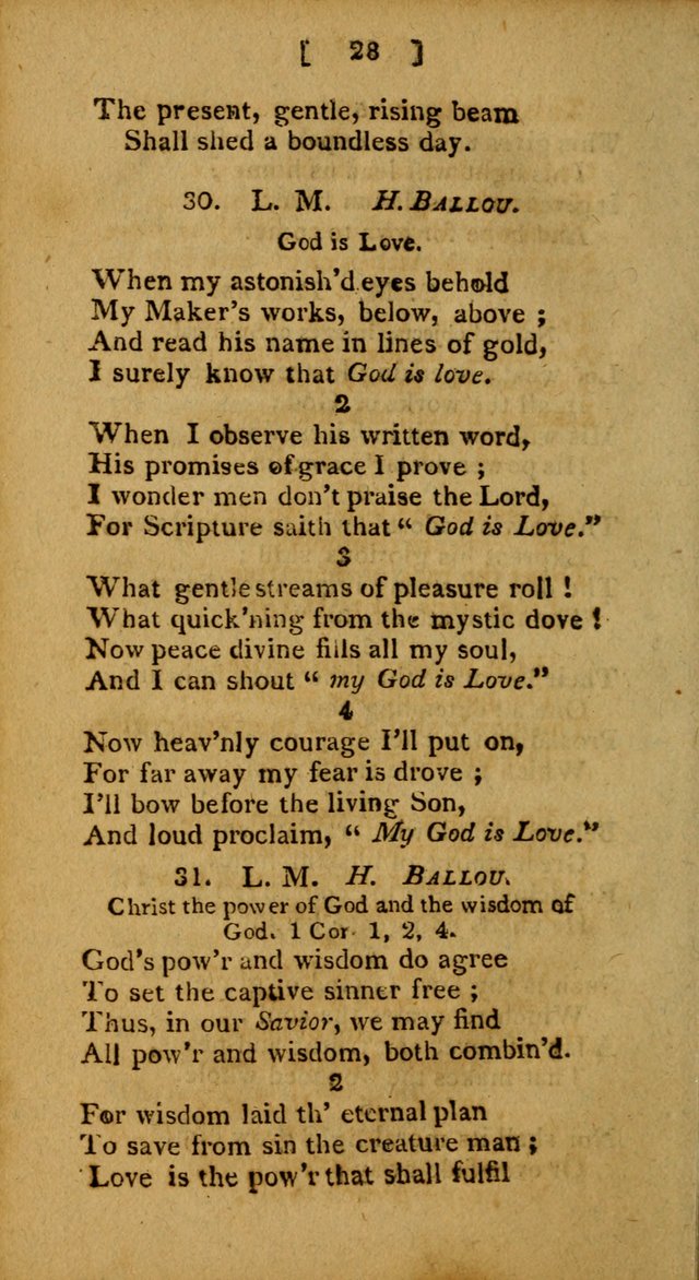 Hymns: composed by different authors, by order of the General Convention of Universalists of the New-England States and Others. Adapted to public and private devotion page 28