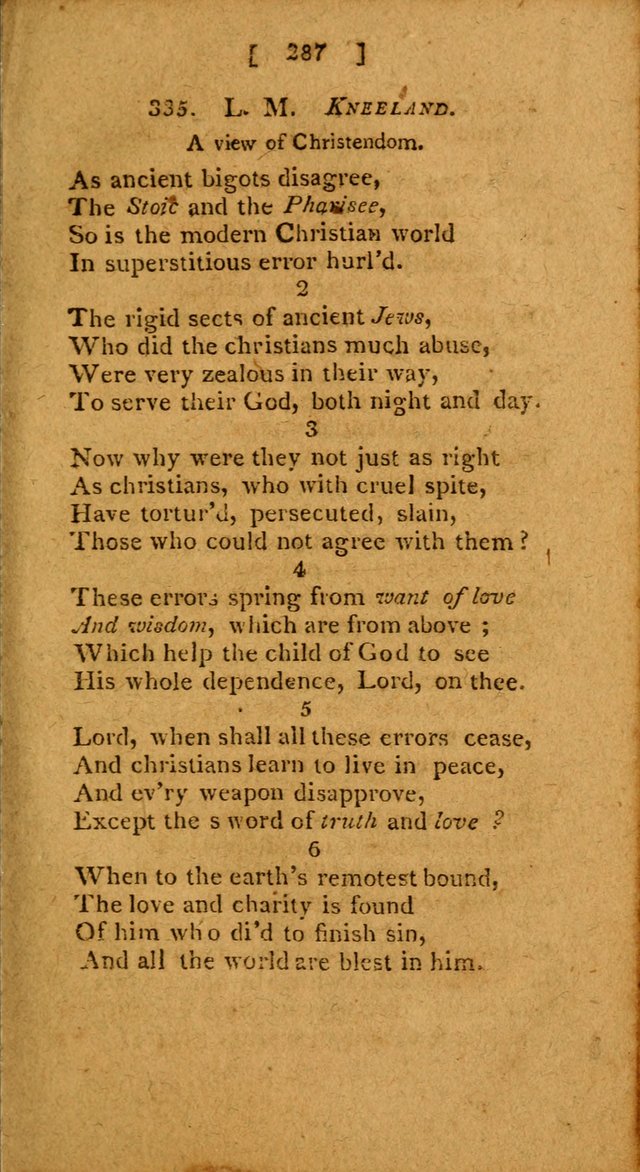 Hymns: composed by different authors, by order of the General Convention of Universalists of the New-England States and Others. Adapted to public and private devotion page 287