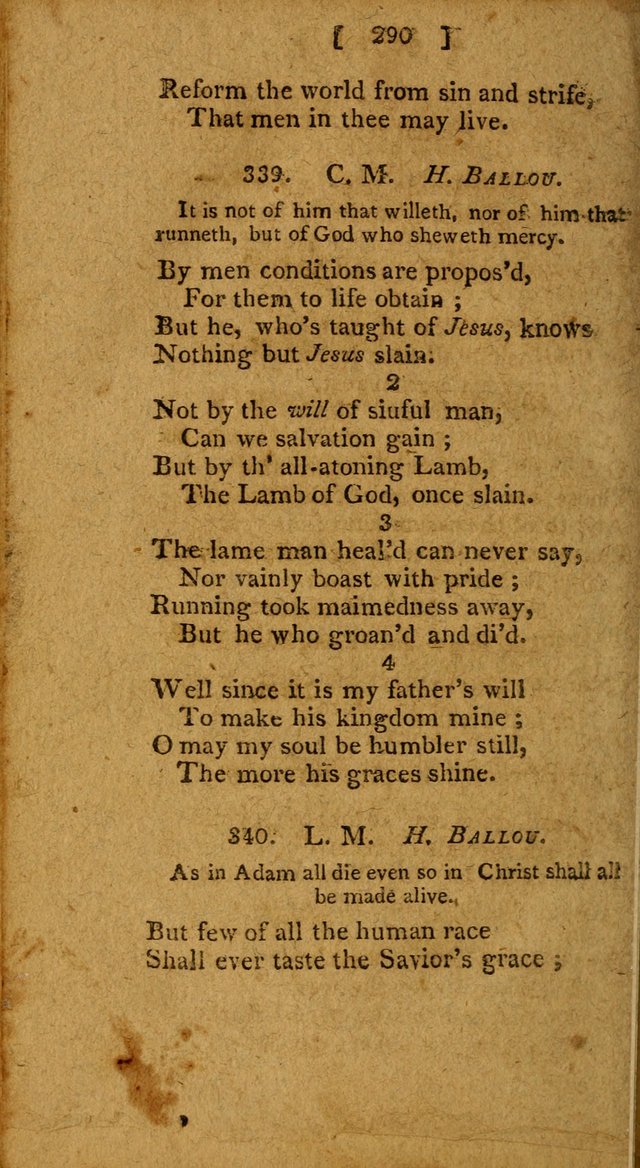 Hymns: composed by different authors, by order of the General Convention of Universalists of the New-England States and Others. Adapted to public and private devotion page 290