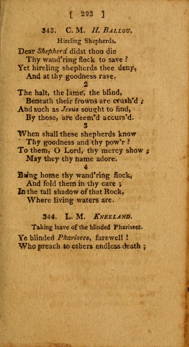 Hymns: composed by different authors, by order of the General Convention of Universalists of the New-England States and Others. Adapted to public and private devotion page 293