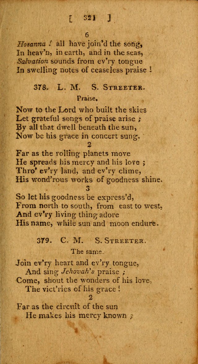 Hymns: composed by different authors, by order of the General Convention of Universalists of the New-England States and Others. Adapted to public and private devotion page 321