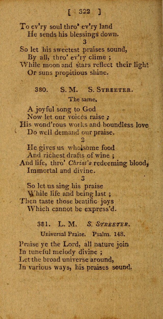 Hymns: composed by different authors, by order of the General Convention of Universalists of the New-England States and Others. Adapted to public and private devotion page 322