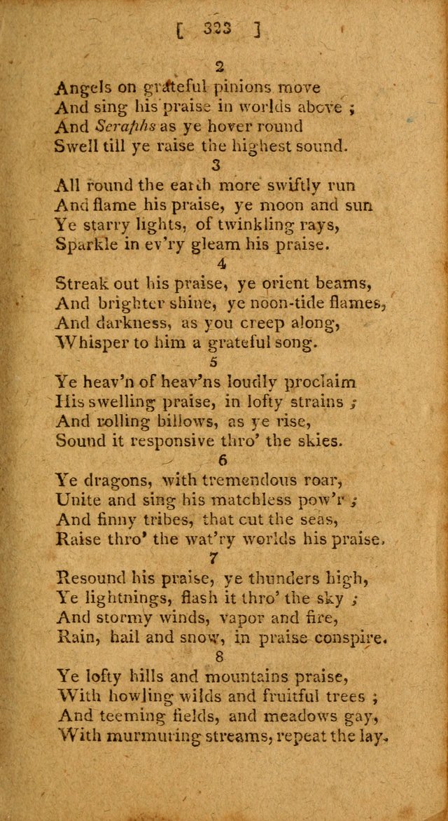 Hymns: composed by different authors, by order of the General Convention of Universalists of the New-England States and Others. Adapted to public and private devotion page 323