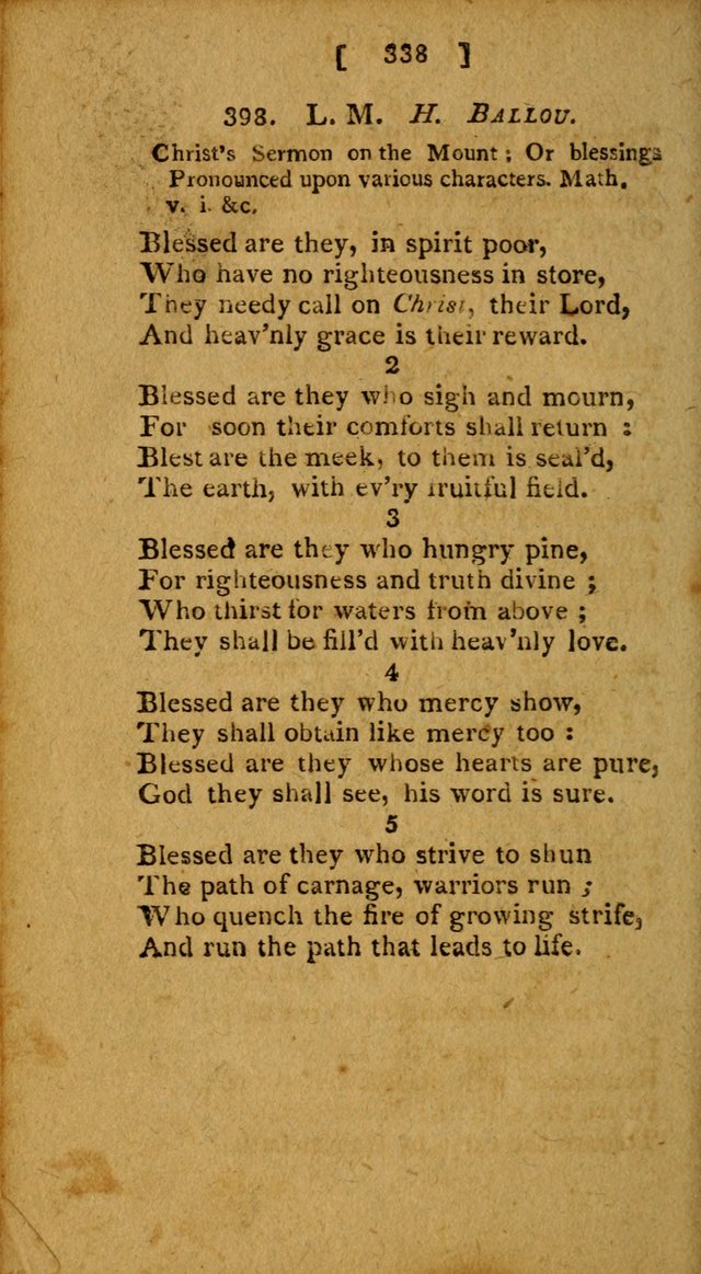 Hymns: composed by different authors, by order of the General Convention of Universalists of the New-England States and Others. Adapted to public and private devotion page 338