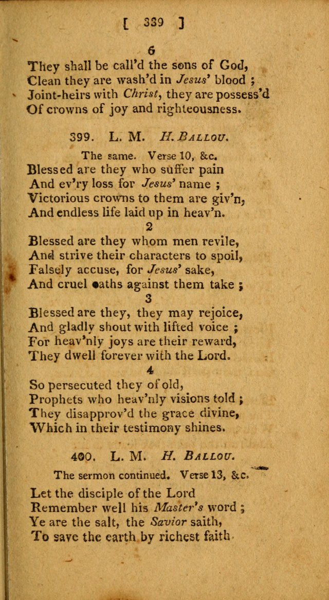 Hymns: composed by different authors, by order of the General Convention of Universalists of the New-England States and Others. Adapted to public and private devotion page 339