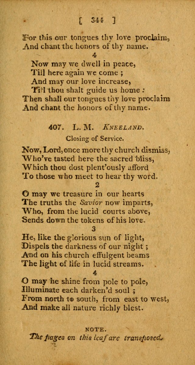 Hymns: composed by different authors, by order of the General Convention of Universalists of the New-England States and Others. Adapted to public and private devotion page 343